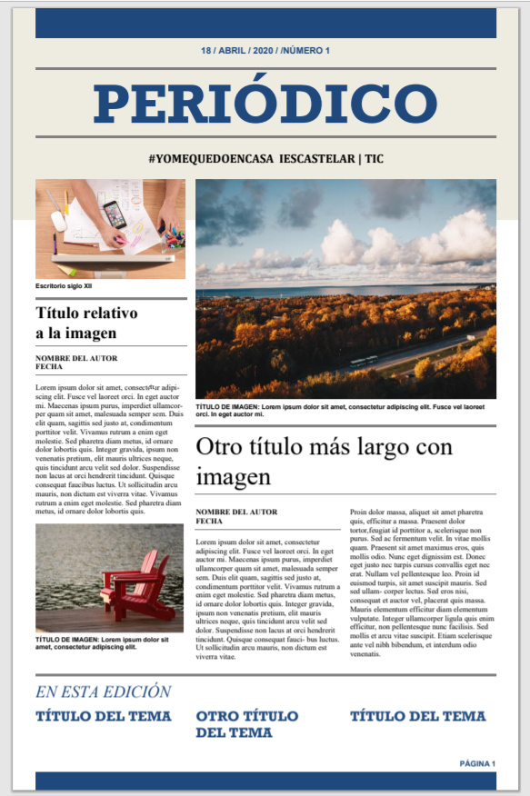 periódico portada