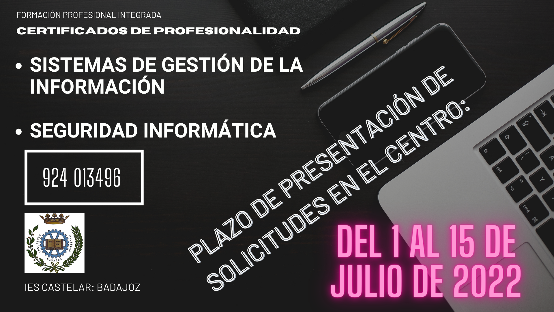 PLAZO DE PRESENTACIÓN DE SOLICITUDES EN CENTROS DEL 1 AL 15 DE JULIO DE 2022png
